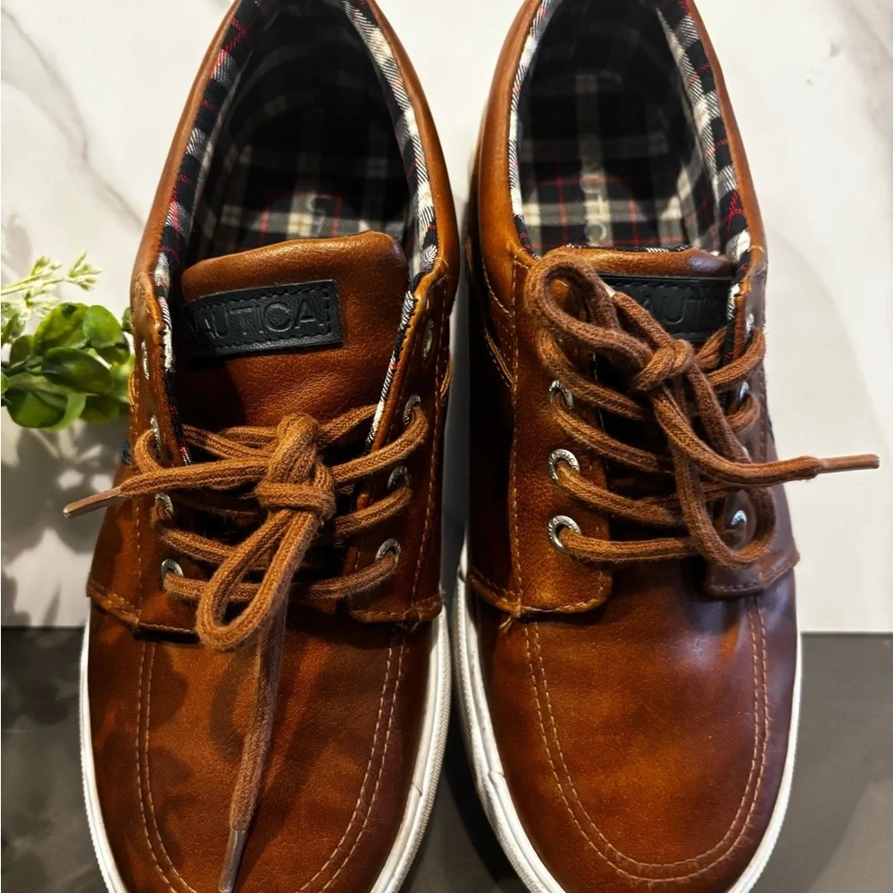 Nautica Brown Kids Lace-Up Shoes